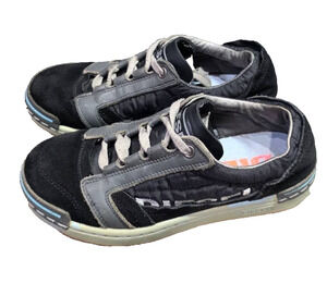 Vintage Y2K Diesel Women’s Berkeley HTF Black Lace up Tennis Shoes 6 S000176